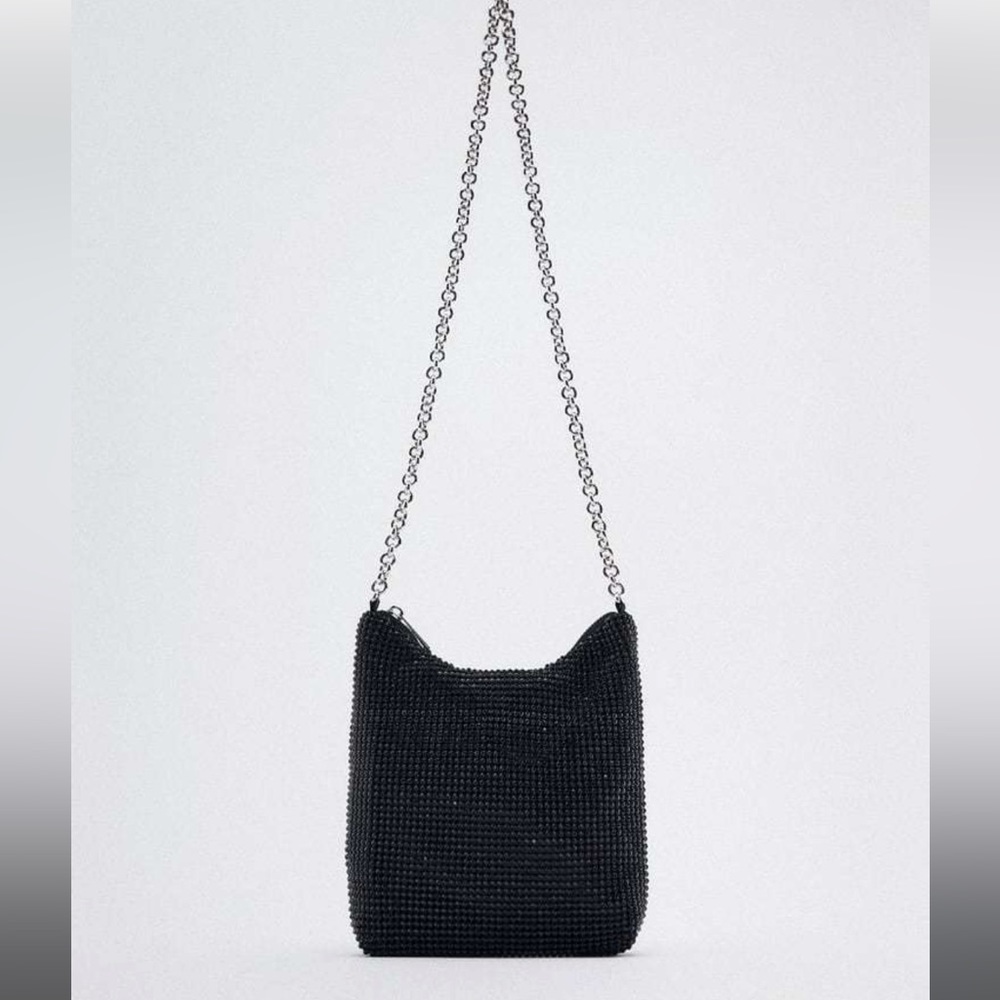 Zara black rhinestone mini bag - Picture 4 of 11
